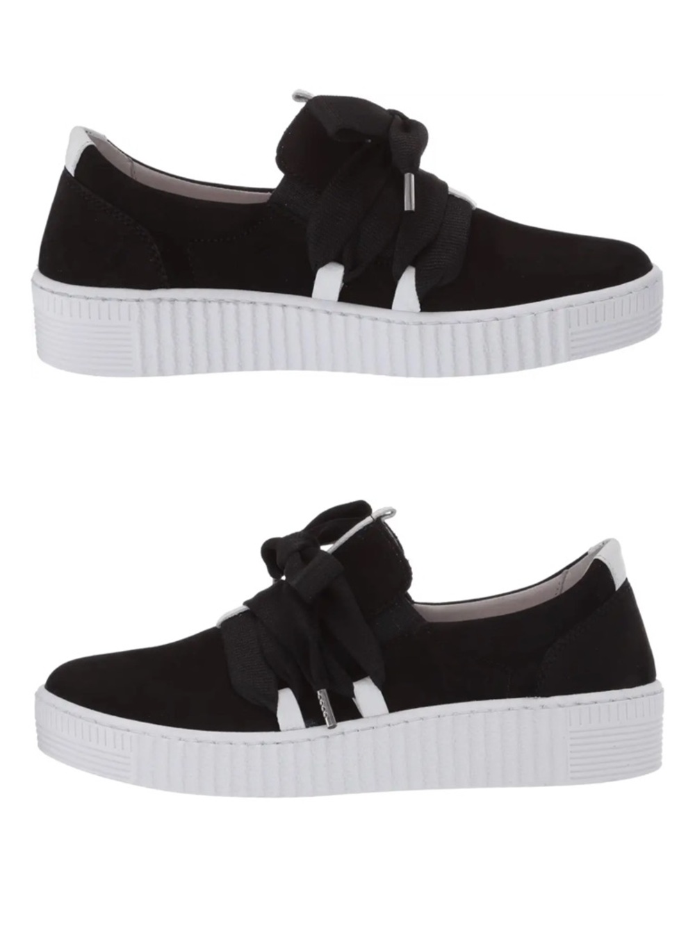 GABOR Skyway Bow Suede Leather Ribbon Lace Platform Sneaker - UK5.5/ US8 - Picture 6 of 16